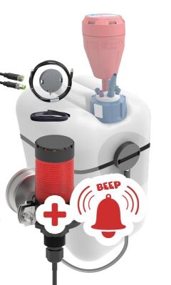 Disc sensor set, Signal lamp, full state (visual & acoustic)